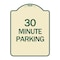 Signmission Designer Series 30 Minute Parking, Tan & Green Heavy-Gauge Aluminum Sign, 24" x 18", TG-1824-24427 A-DES-TG-1824-24427 - alternate 1
